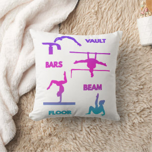 Gymnastik Rosa Lila türkisfarbene Vault-Bars Kissen