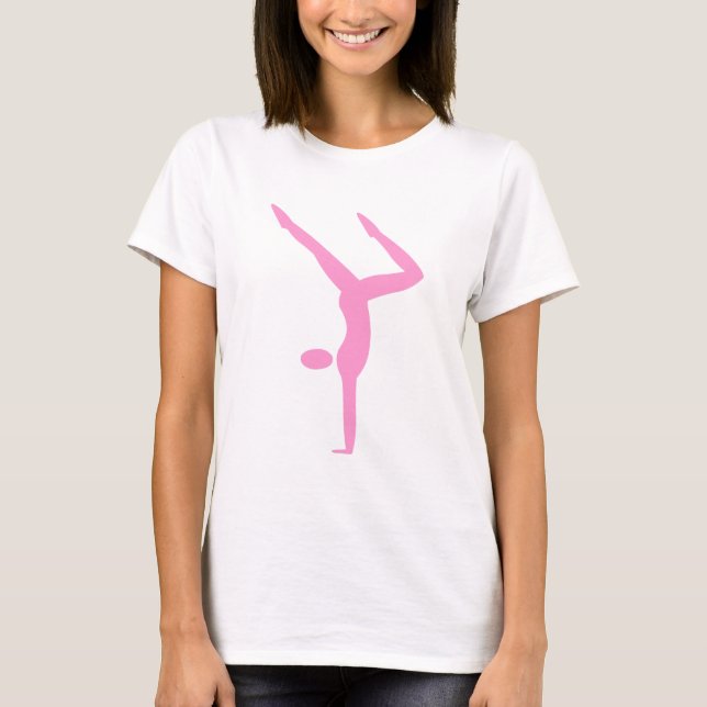 Gymnastik - Rosa T-Shirt (Vorderseite)