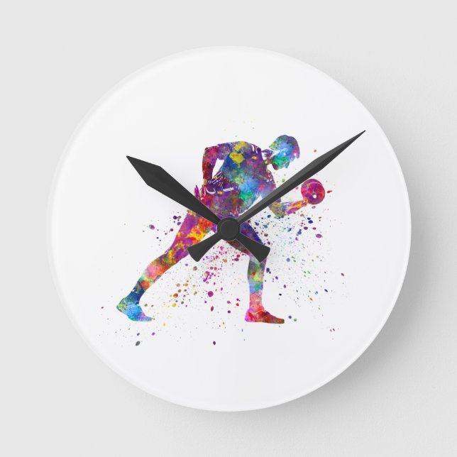 Gymnastik Runde Wanduhr (Vorderseite)