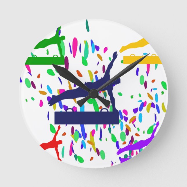 GYMNASTIK RUNDE WANDUHR (Vorderseite)