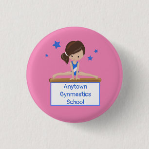 Gymnastik School School Academy Custom Button