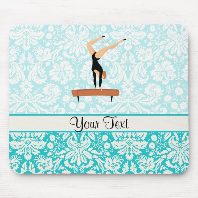 Gymnastik-Schwebebalken Mousepad (Vorne)