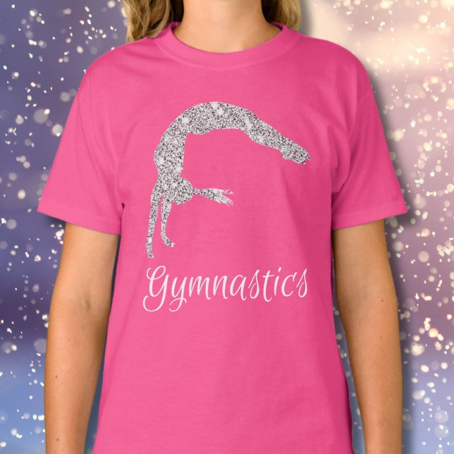 Gymnastik Silver Shimmer T-Shirt (Von Creator hochgeladen)