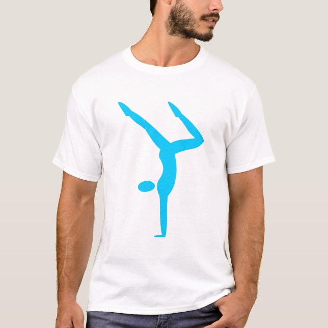 Gymnastik - Sky Blue T-Shirt (Vorderseite)