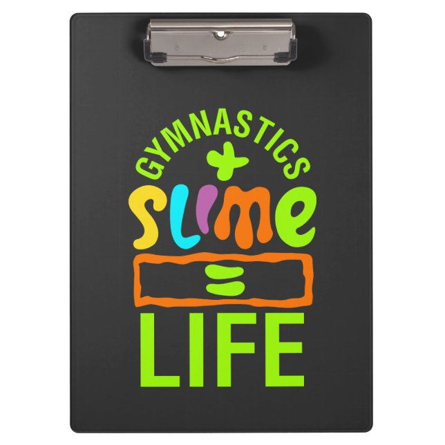 Gymnastik & Slime Klemmbrett (Vorderseite)