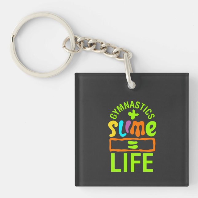 Gymnastik & Slime Schlüsselanhänger (Vorderseite)