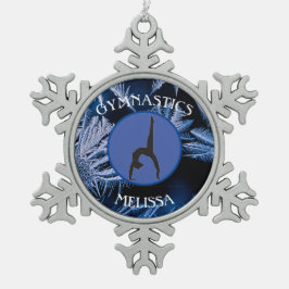 Gymnastik Snowflake Gerahmte Ornamente