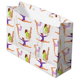 Gymnastik springen Cartwheels Geburtstagsparty Gif Große Geschenktüte
