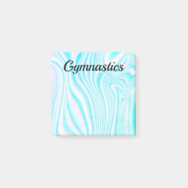 Gymnastik-Stationerie nach dem it notiert Post-it Klebezettel