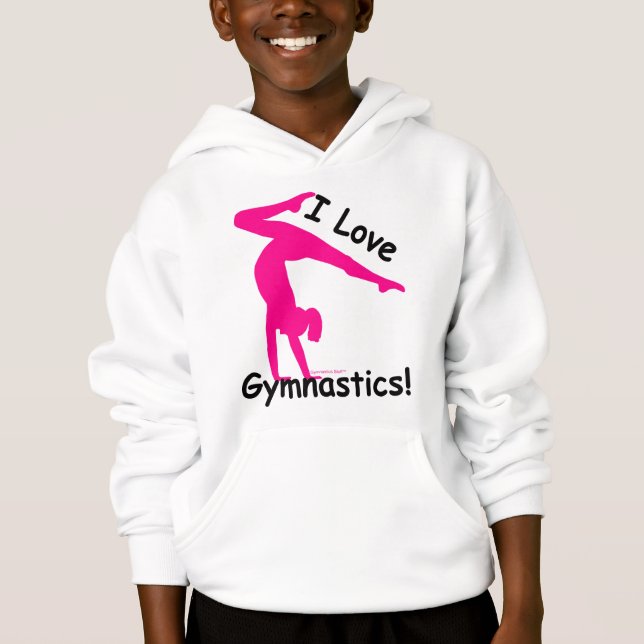 Gymnastik T - Shirt, nettes Geschenk. Hoodie (Vorderseite)