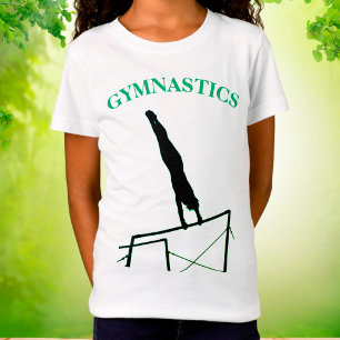 Gymnastik T - Shirt Uneven Bars Gigant mit Namen
