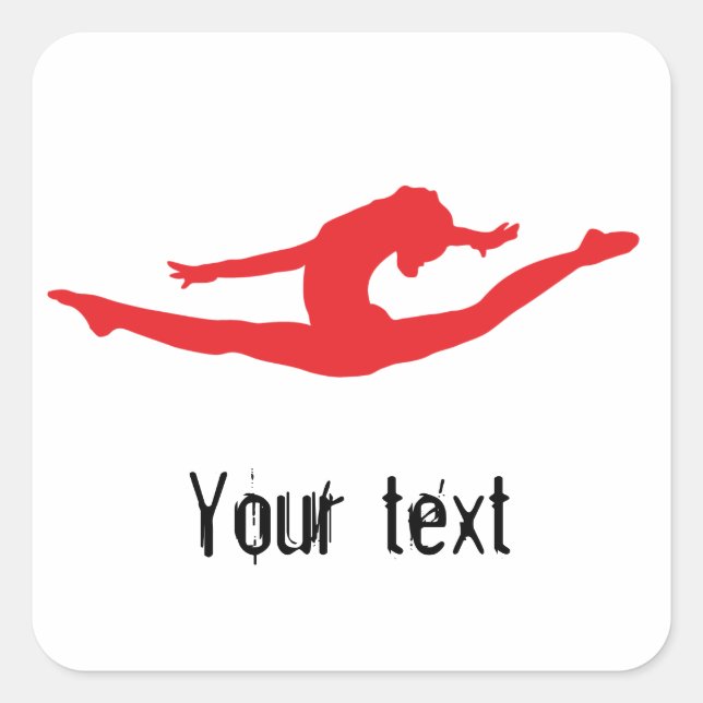 Gymnastik Tance Cheer Stickers (Vorderseite)