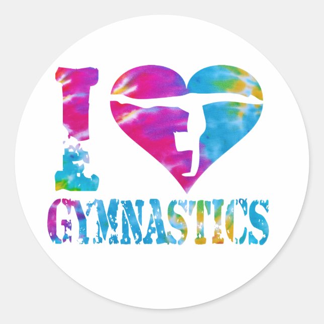 Gymnastik Tanz Cheer Stickers Liebe Herz (Vorderseite)