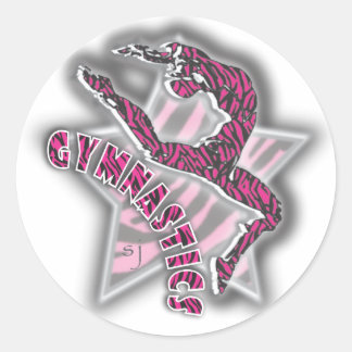 Gymnastik Tiger Star Sticker Rosa