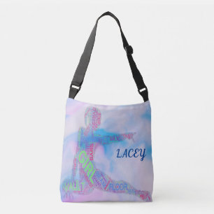 Gymnastik Tote Tasche mit personalisiertem Namen.