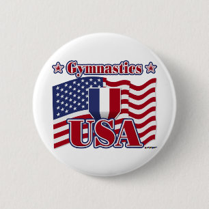 Gymnastik USA Button