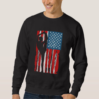 Gymnastik Usa Flag Gymnast Mama Vater Parent Us Gy Sweatshirt