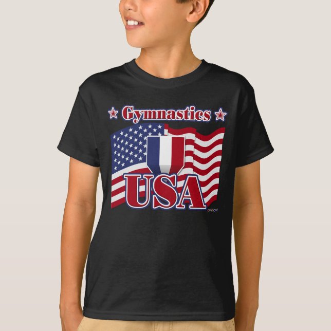 Gymnastik USA T-Shirt (Vorderseite)