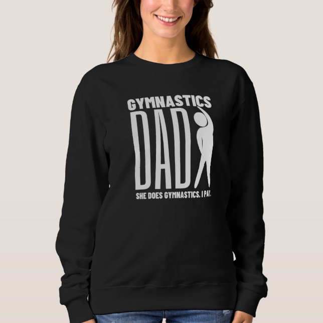 Gymnastik Vater Tumbling Sweatshirt (Vorderseite)