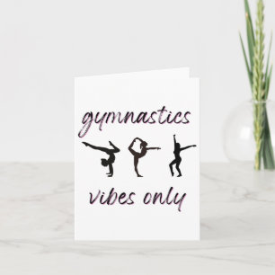 Gymnastik Vibes nur Tumbling Tanz Athlete Karte