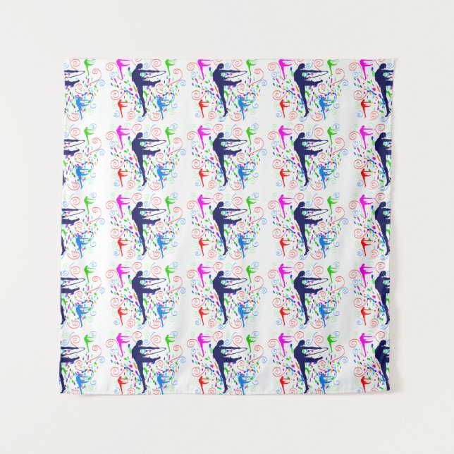 Gymnastik Wandteppich (Vorderseite)