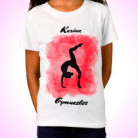 Gymnastik Wasserfarbensplash Personalisiert