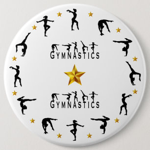 Gymnastik, Weiblichkeit, Goldstars Button