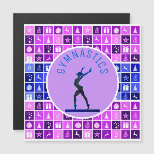 Gymnastik Weihnachten Thema Magnetkarte