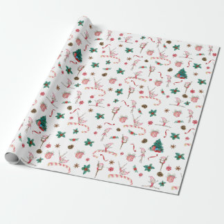 Gymnastik Weihnachtswrapping Paper Holiday Geschenkpapier