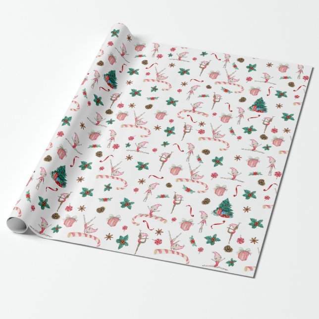 Gymnastik Weihnachtswrapping Paper Holiday Geschenkpapier (Ungerollt)