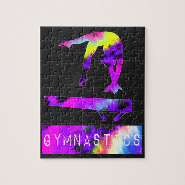 Gymnastik Wild Animal Print Balancing Beam Puzzle (Vertikal)