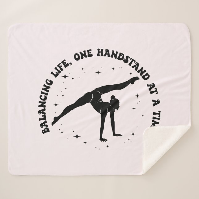 Gymnastik-Wohngestaltung für ausgewogenes Leben Sherpadecke (Vorderseite (Horizontal))