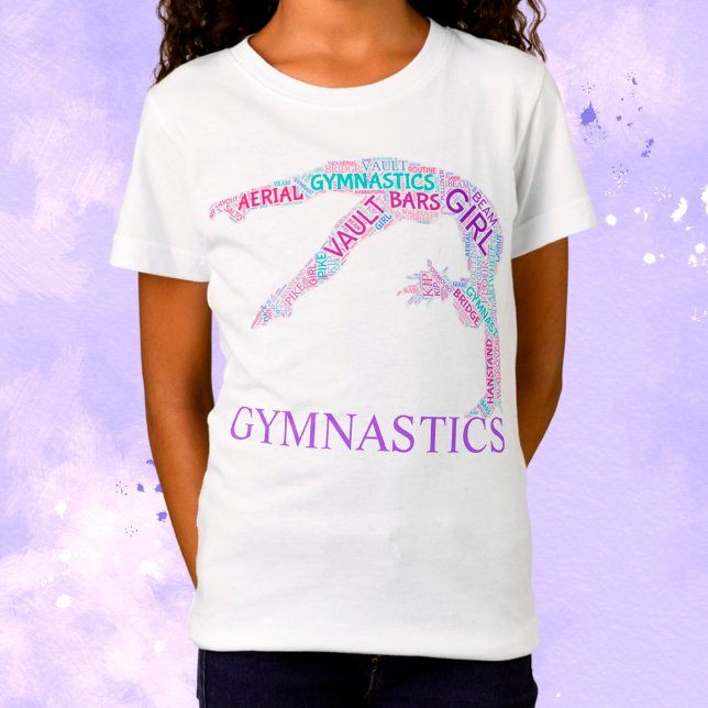 Gymnastik Word Art Handspring T - Shirt (Von Creator hochgeladen)