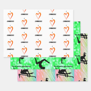 Gymnastik Wrapping Paper Set Geschenkpapier Set