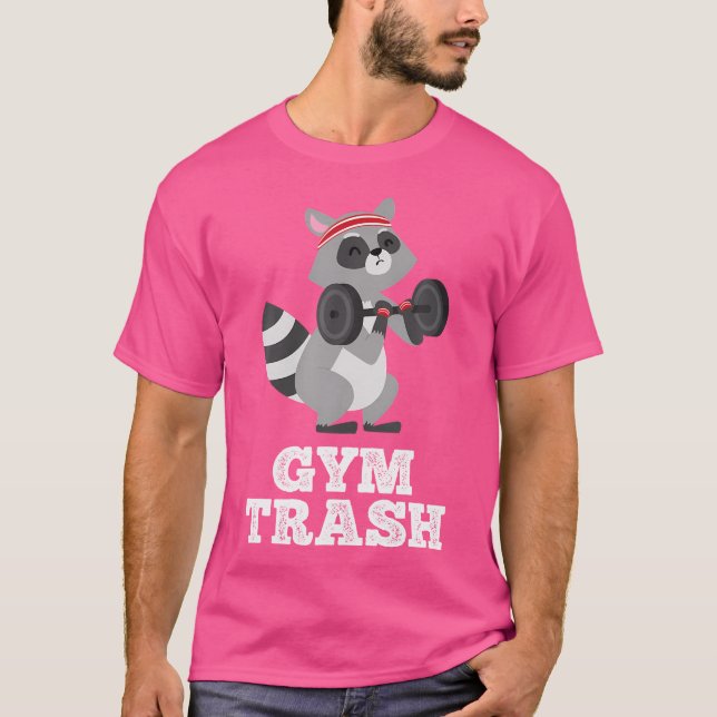Gymnastikabfall Shirt Raccoon Funny Workshop (Vorderseite)
