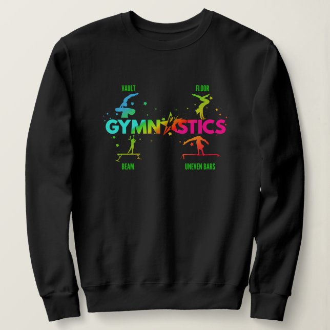Gymnastikbären für Frauen Beam Vault Floor Sweatshirt (Design vorne)