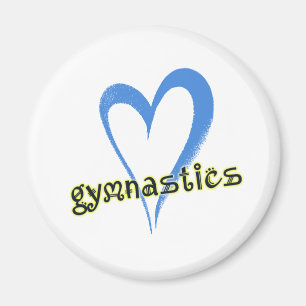 Gymnastikblauherz Magnet