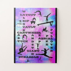 Gymnastikfähigkeiten Kreuzworträtsel Puzzle