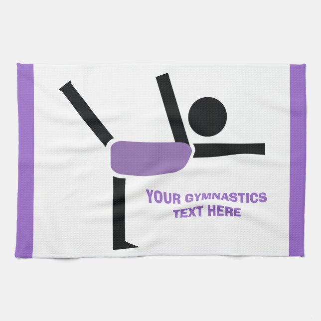 Gymnastikgeschenke, Gymnastikdarsteller nach Maß Küchentuch (Horizontal)