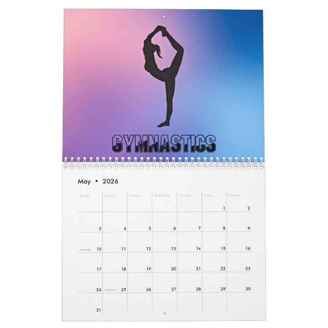 Gymnastikkalender Kalender (Mai 2026)