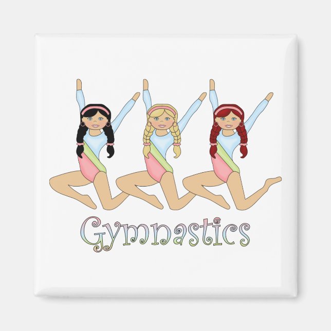Gymnastikmädchen Magnet (Vorne)