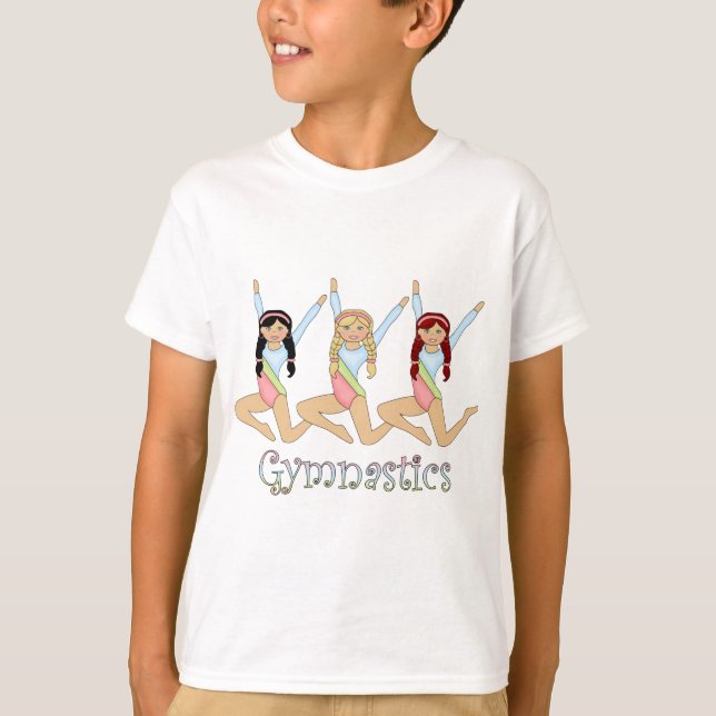 Gymnastikmädchen T-Shirt (Vorderseite)