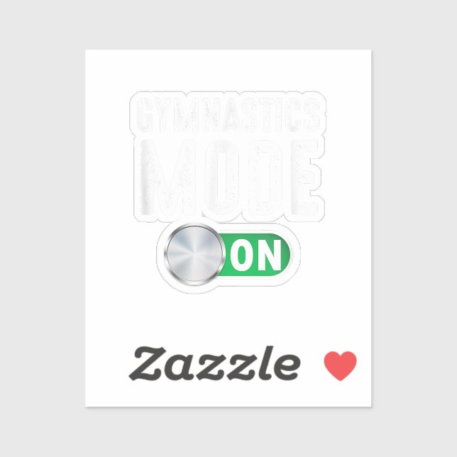 Gymnastikmodus Cool Gymnastiktrainer Aufkleber (Blatt)
