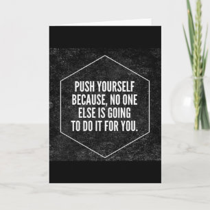 Gymnastikmotivation - Setze dich selbst - Inspirat Karte