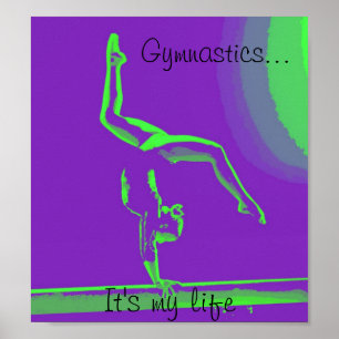 Gymnastikplakat "Es ist mein Leben" Poster