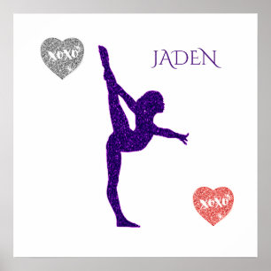 Gymnastikplakat. XOXO Poster