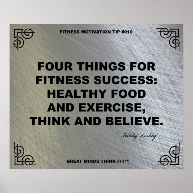 Gymnastikplakat zur Fitness #010 Poster (Vorne)