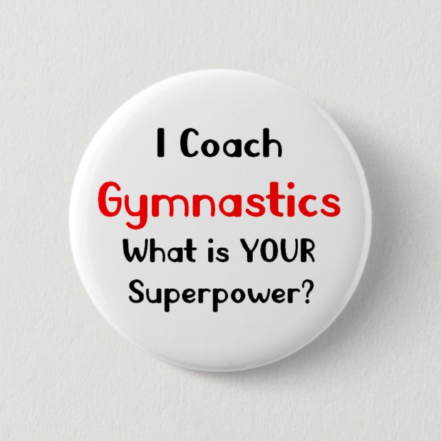 Gymnastiktrainer Button (Vorderseite)