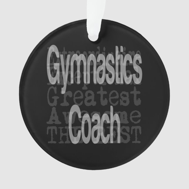 Gymnastiktrainer Ornament (Vorderseite)