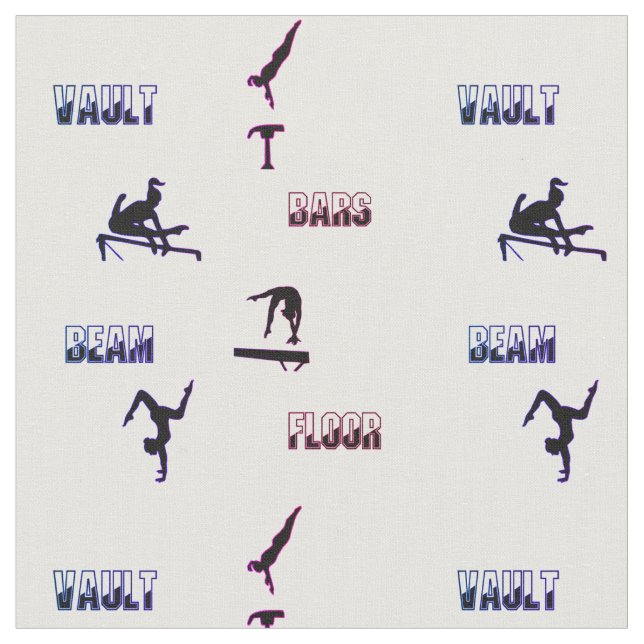 GymnastikVault, Bars, Schaum, Boden Stoff (Nahaufnahme)